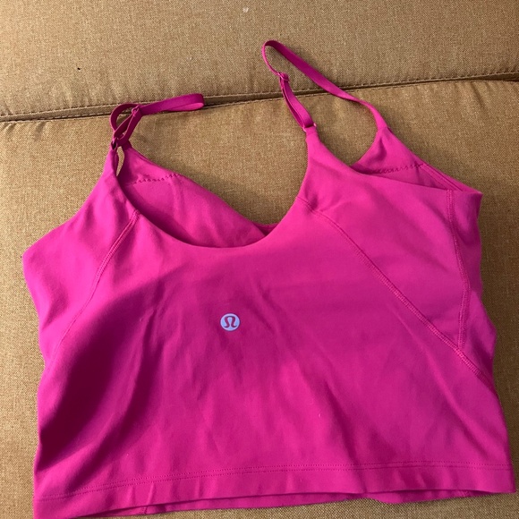 Lululemon Align Cropped Cami tank top - pink size 6 - Picture 3 of 4